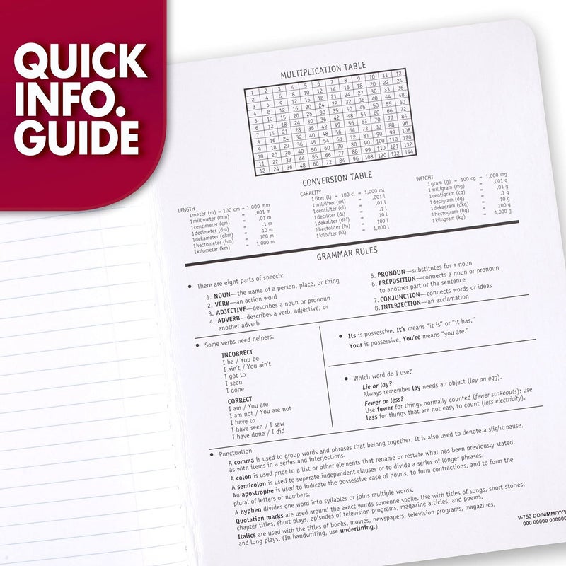 Mead Composition Notebook, Wide Ruled Paper, 7-1/2" x 9-3/4", 100 Sheets, Purple Marble (09918BA7) - Image 5